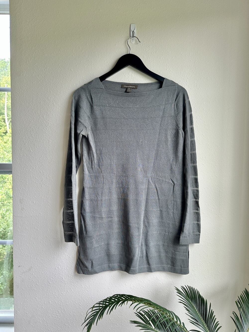 Tommy Bahama Women's Small Tunic Moss Lightweight Top Casual